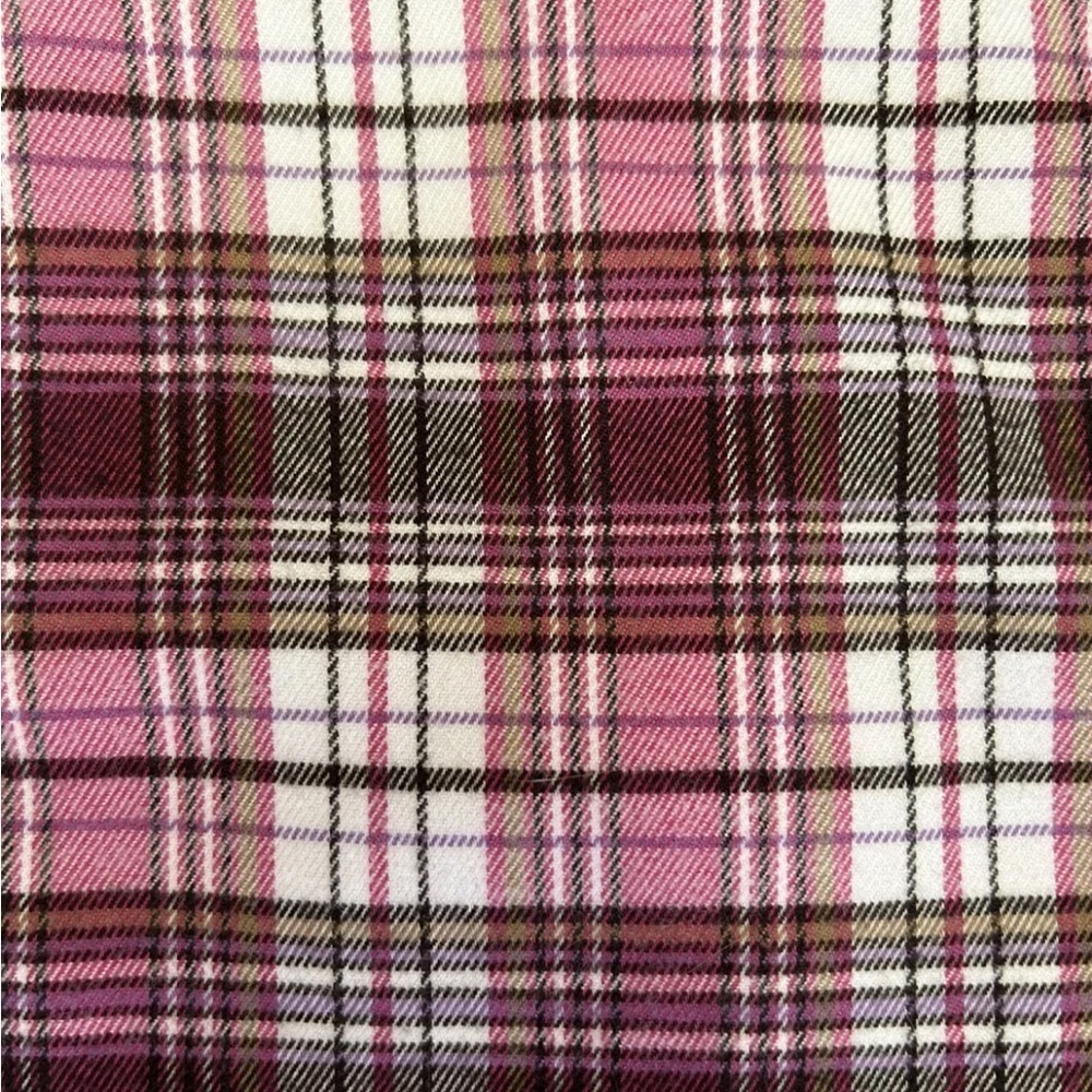 Art Class Mini Skirt Girls Flannel Plaid Brown Pink White Size XL (14/16) Target - Picture 6 of 8
